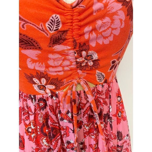 Free People Women's La Bamba Floral Baby Doll Pullover Top Small - Picture 4 of 7